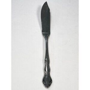 IMPERIAL Stainless 18/8 Florelle Pattern 7" Flat Handle Master BUTTER KNIFE EUC